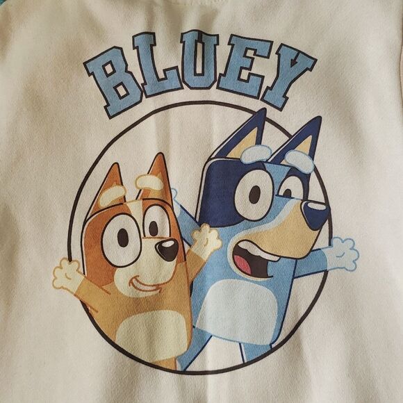 NWT Matching Set Bluey Fleece Lined Sweatshirt and Jacket Sz 18M - Picture 2 of 7